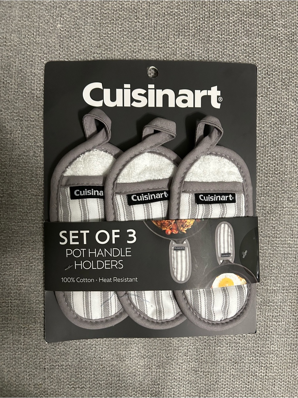 Cuisinart Black & White Pot Handle Holders (3)